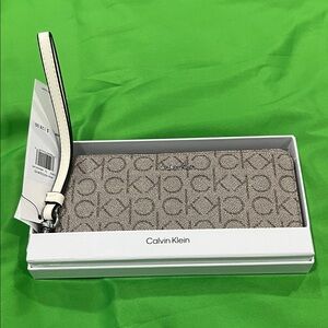 Calvin Klein Monogram Wristlet